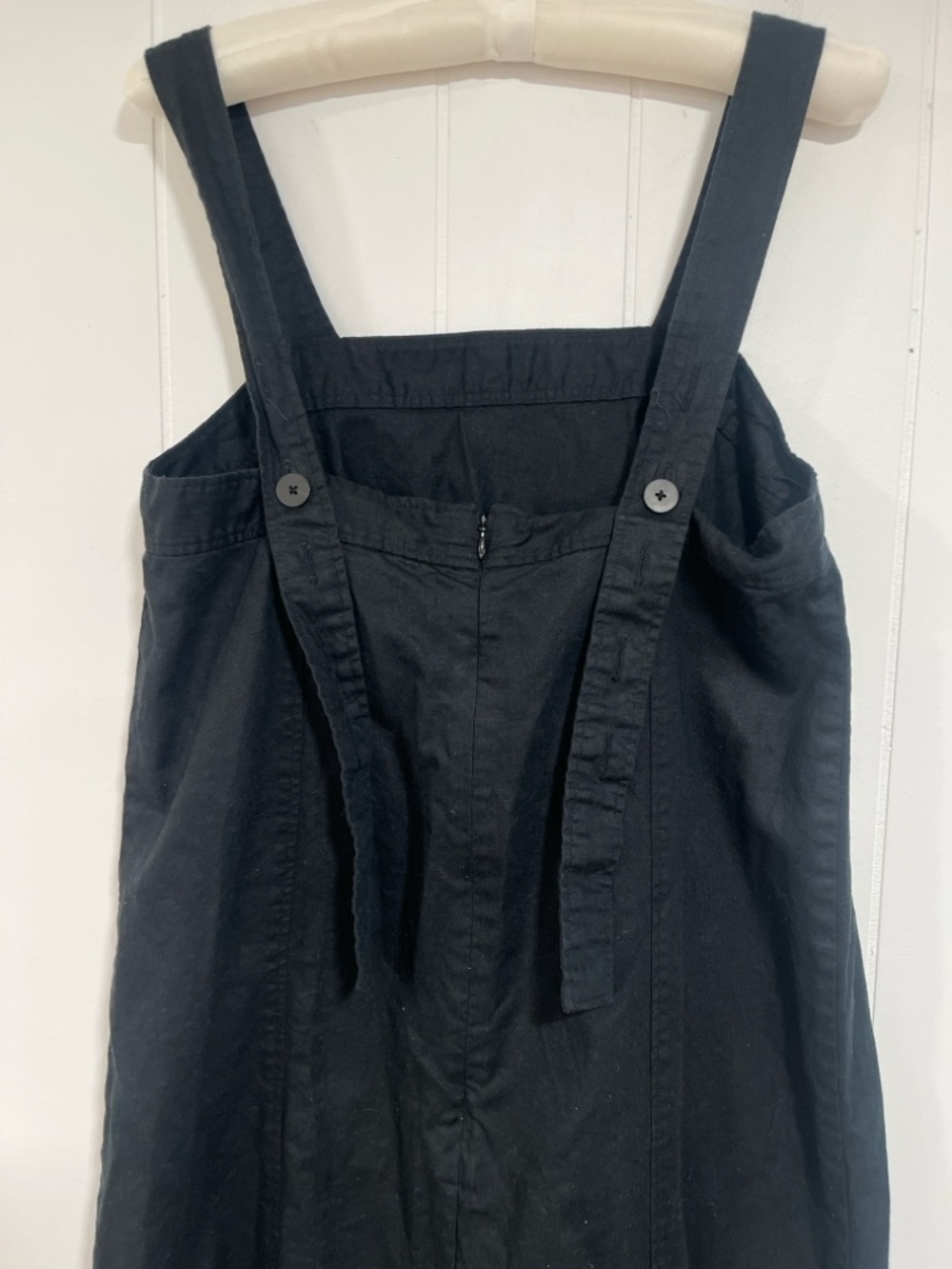 Madewell Linen-Cotton Princess-Seamed Midi Dress M - Picture 8 of 12